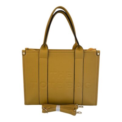 Γυναικεία Τσάντα Χειρός Ώμου Στυλ Tote Χρώμα Κίτρινη