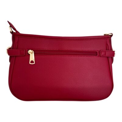 Γυναικεία Τσάντα Ώμου Χιαστί Σε Χρώμα Κόκκινο Μικρή Πίσω Όψη